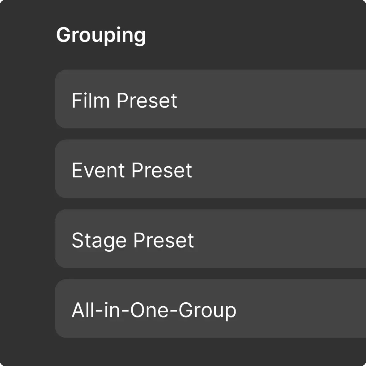 Quick Group Configuration