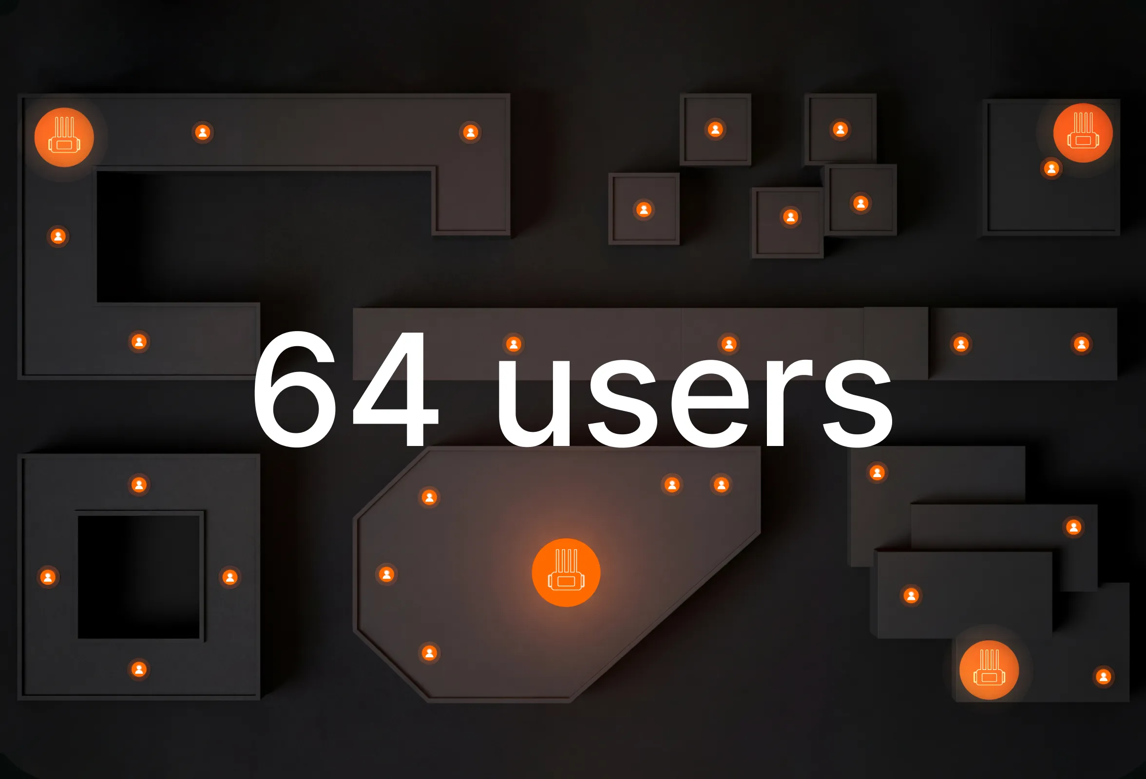 Each Base supports up to 16 full-duplex headset users be in communication, scalable to 64 users by linking 4 bases.